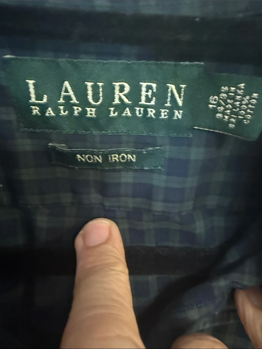 Ralph Lauren Blue-Green Plaid Button-Down Shirt